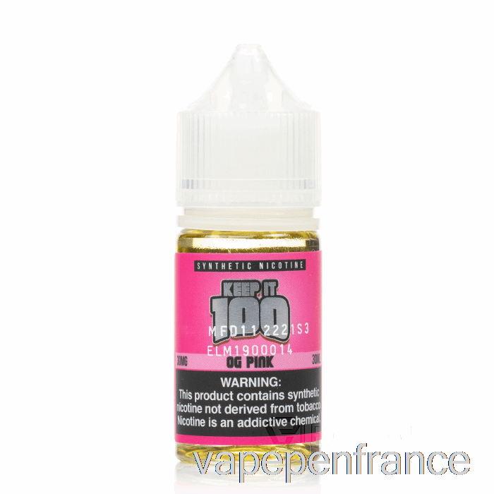 Og Sels Roses - Gardez-le 100 - 30 Ml 50 Mg Stylo Vape